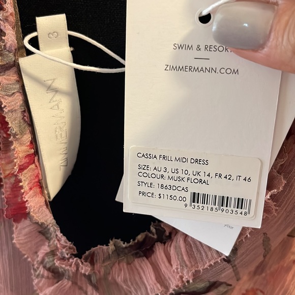 Zimmermann gorgeous silk dress NWT size 3
DRESSS SOLD !! - Picture 4 of 4